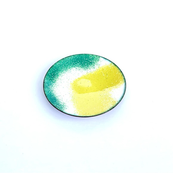 Vintage Enamelled Copper Trinket Dish - Picture 4 of 14